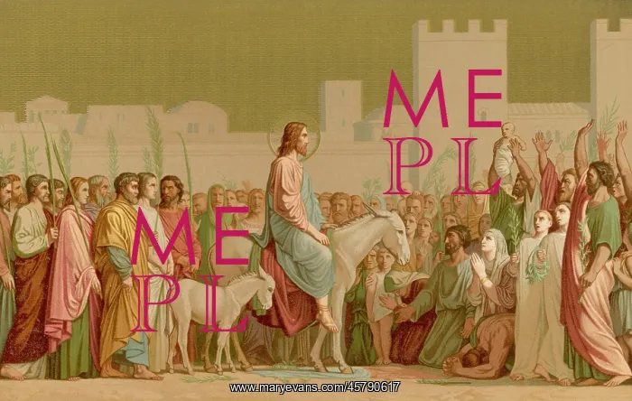 : JESUS ON A DONKEY : JESUS ON A DONKEY