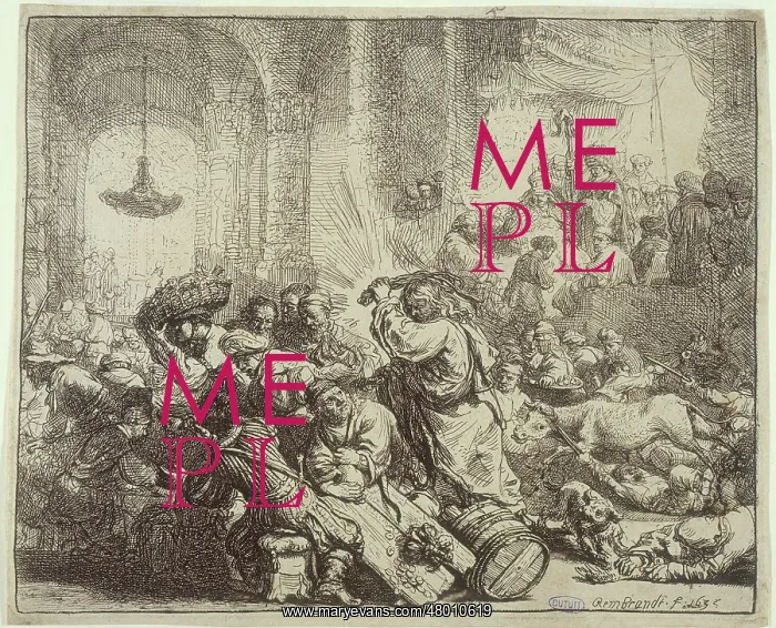 : Jesus driving the merchants from the Temple : Jesus driving the merchants from the Temple