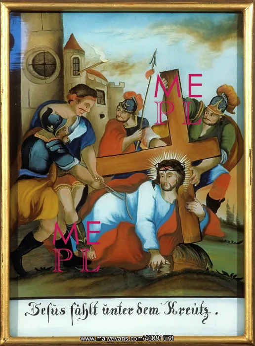 : Jesus falls the first time, Way of the Cross : Jesus falls the first time, Way of the Cross