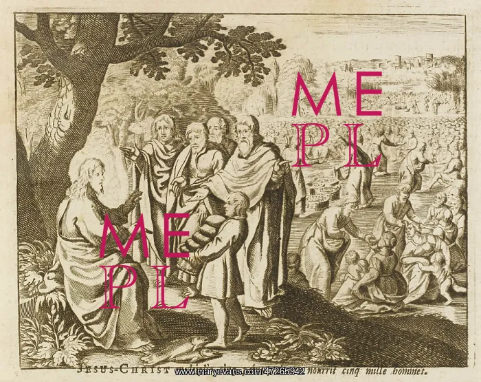 : JESUS FEEDS MULTITUDE : JESUS FEEDS MULTITUDE