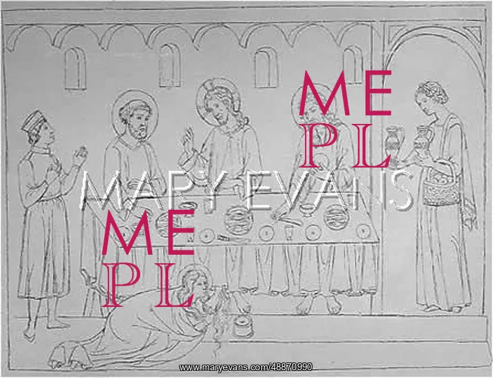 : JESUS FEET WASHED / MARY M : JESUS FEET WASHED / MARY M