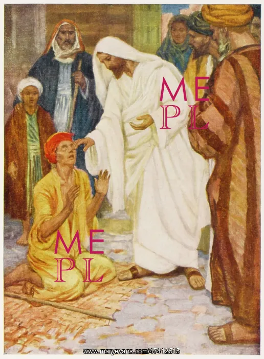 : JESUS HEALS THE BLIND : JESUS HEALS THE BLIND
