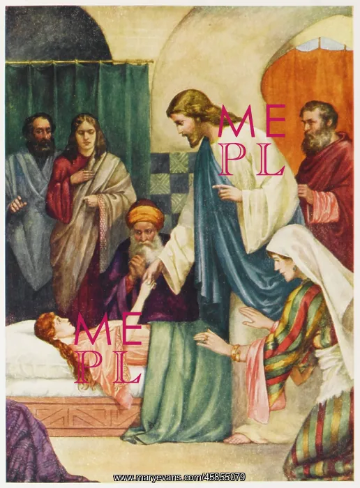 : JESUS & JAIRUS DAUGHTER : JESUS & JAIRUS DAUGHTER