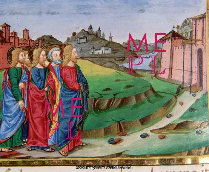 : Jesus leaves Bethany and goes to Jerusalem. Codex of Predis : Jesus leaves Bethany and goes to Jerusalem. Codex of Predis