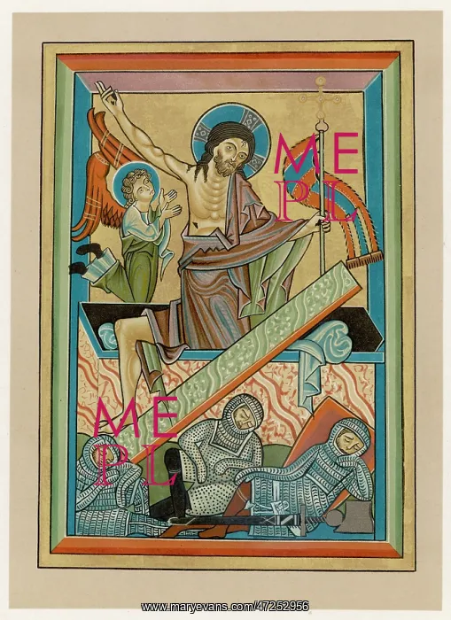 : JESUS LEAVES THE TOMB : JESUS LEAVES THE TOMB