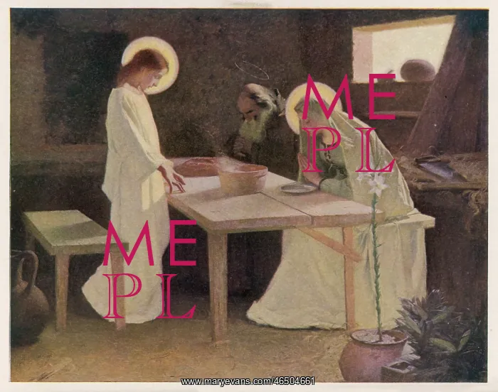  : Jesus and his parents at the supper table
