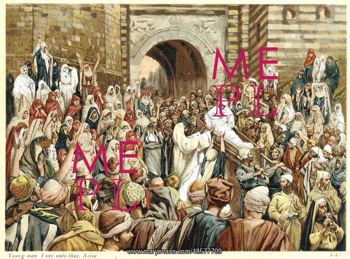 : Jesus raising the widow's son at Nain. Young : Jesus raising the widow's son at Nain. Young