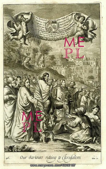 : Jesus riding to Jerusalem