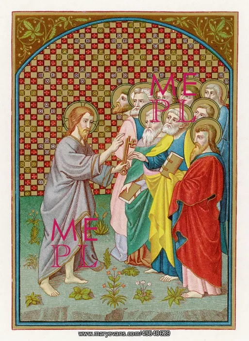 : JESUS AND ST PETER : JESUS AND ST PETER