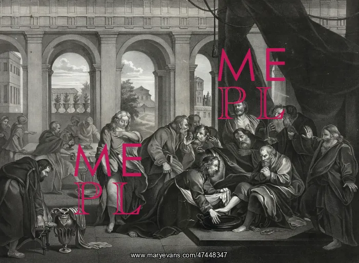 : Jesus washing his apostles feet : Jesus washing his apostles feet