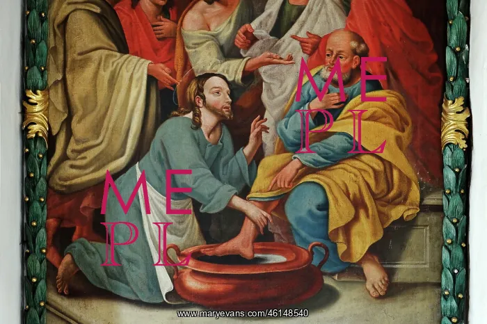 : Jesus washing the feet of the Apostles : Jesus washing the feet of the Apostles