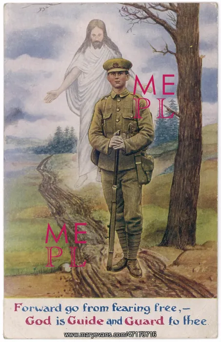 : Jesus and WW1 soldier : Jesus and WW1 soldier