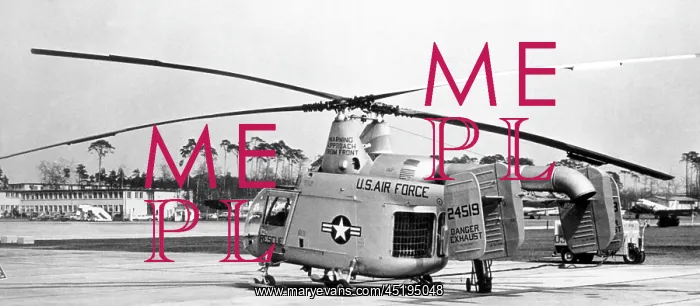 : Jet helicopter HH 43 B of the US Air Force : Jet helicopter HH 43 B of the US Air Force