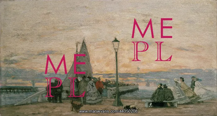 : The Jetty at Trouville at Sunset : The Jetty at Trouville at Sunset