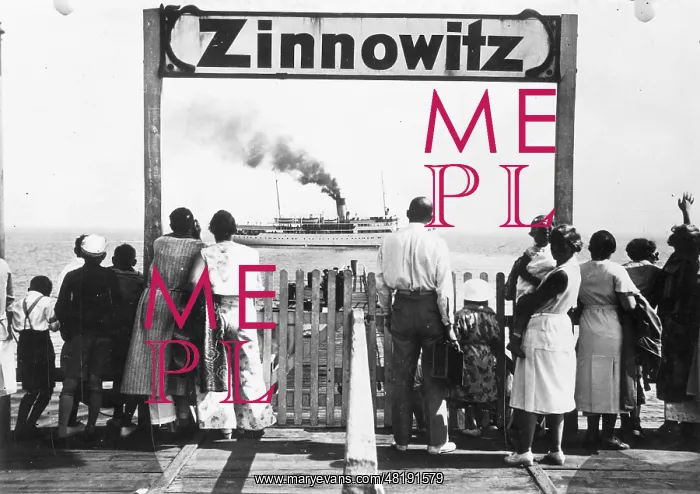 : Jetty Zinnowitz on Usedom, 1932 : Jetty Zinnowitz on Usedom, 1932