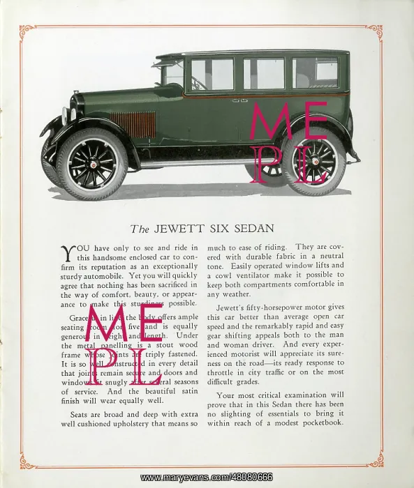 : The Jewett Six automobile : The Jewett Six automobile