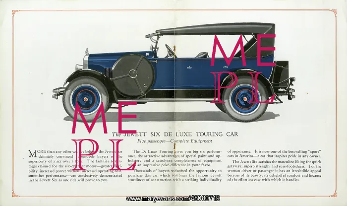 : The Jewett Six automobile : The Jewett Six automobile