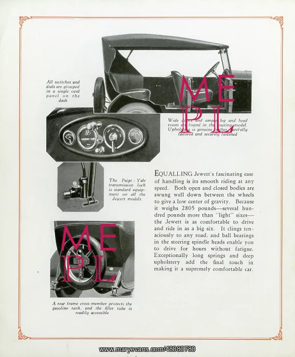 : The Jewett Six automobile : The Jewett Six automobile