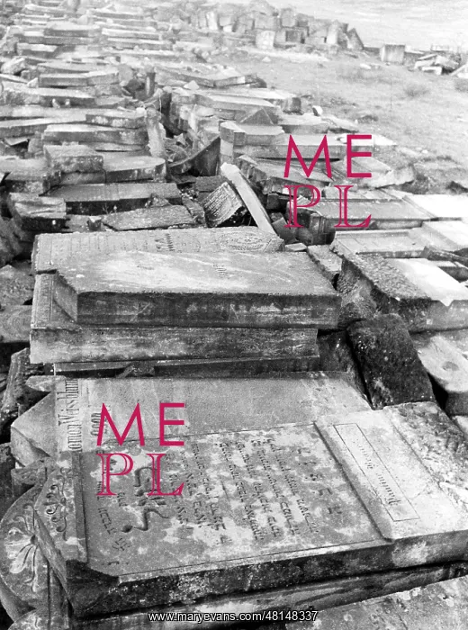 : Jewish cemetery which was destroyed during the war : Jewish cemetery which was destroyed during the war