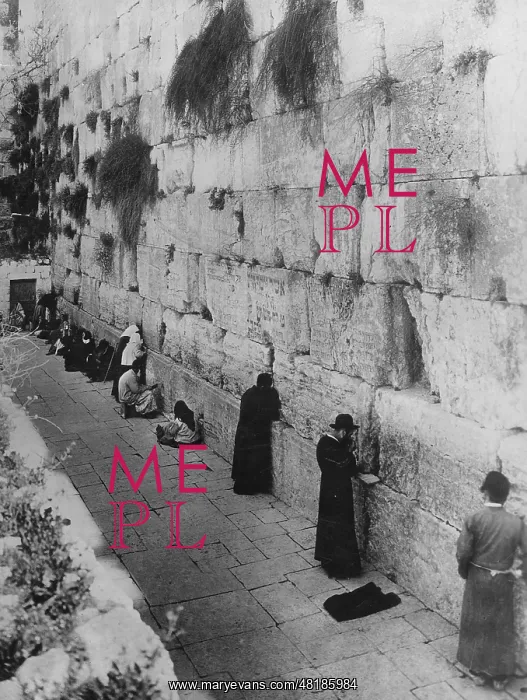 : Jews at the Wailing Wall, 1924 : Jews at the Wailing Wall, 1924
