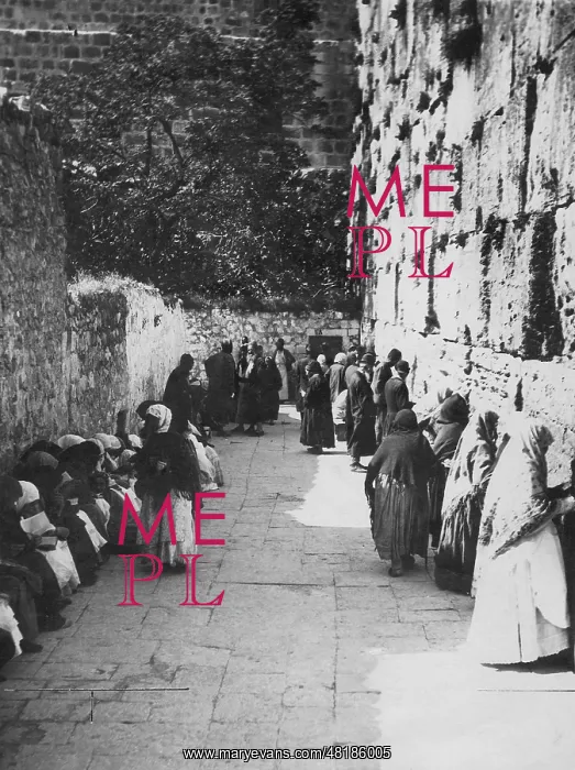 : Jews at the Wailing Wall, 1925 : Jews at the Wailing Wall, 1925