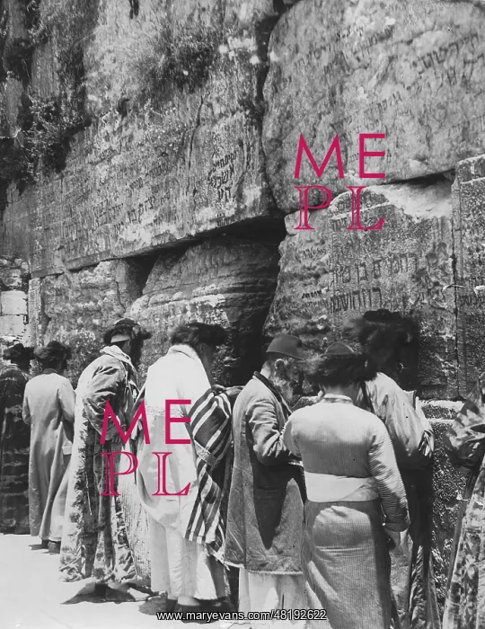 : Jews at the Wailing Wall, 1929 : Jews at the Wailing Wall, 1929
