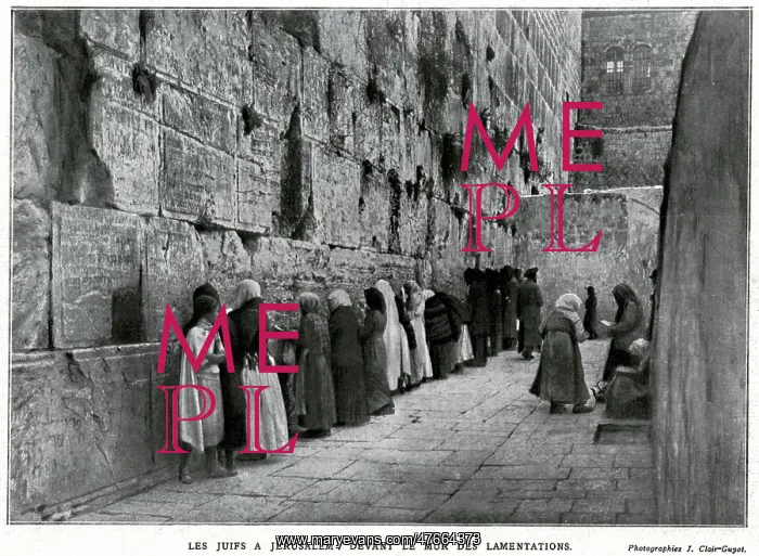 : Jews at the Wailing Wall, Jerusalem : Jews at the Wailing Wall, Jerusalem
