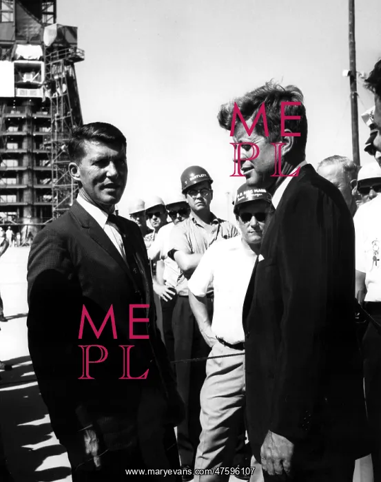 : JFK and Wally Schirra : JFK and Wally Schirra