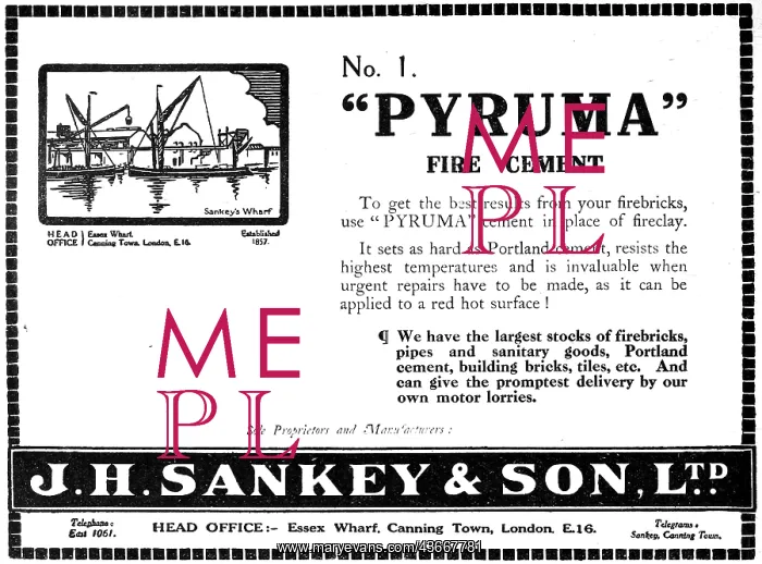 : J.H.Sankey & Son. Builders Merchants : J.H.Sankey & Son. Builders Merchants