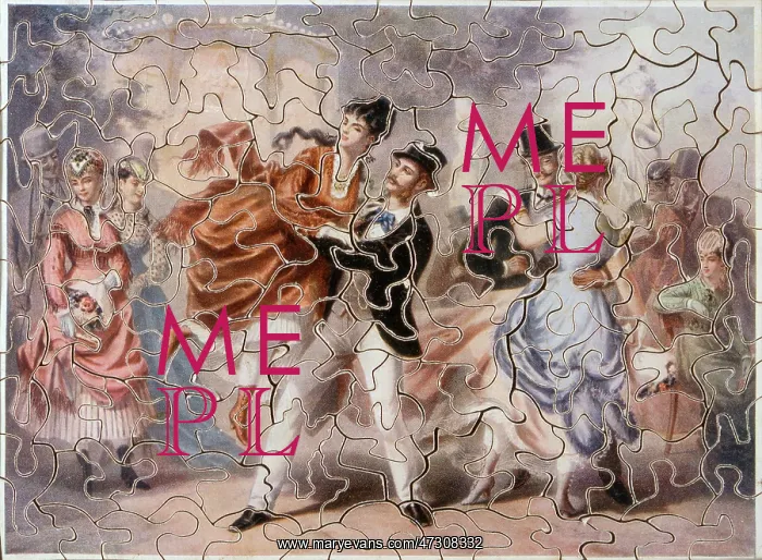 : Jigsaw of dancers at Chateau Rouge, Paris : Jigsaw of dancers at Chateau Rouge, Paris
