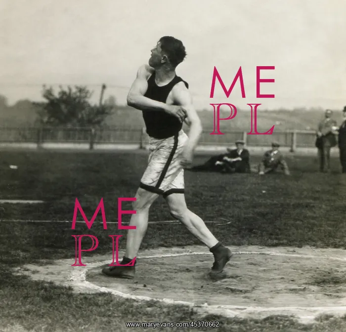 : Jim Thorpe throwing discus, one event of the : Jim Thorpe throwing discus, one event of the