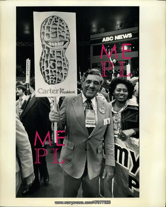 : Jimmy Carter delegate at Convention opening, New York : Jimmy Carter delegate at Convention opening, New York