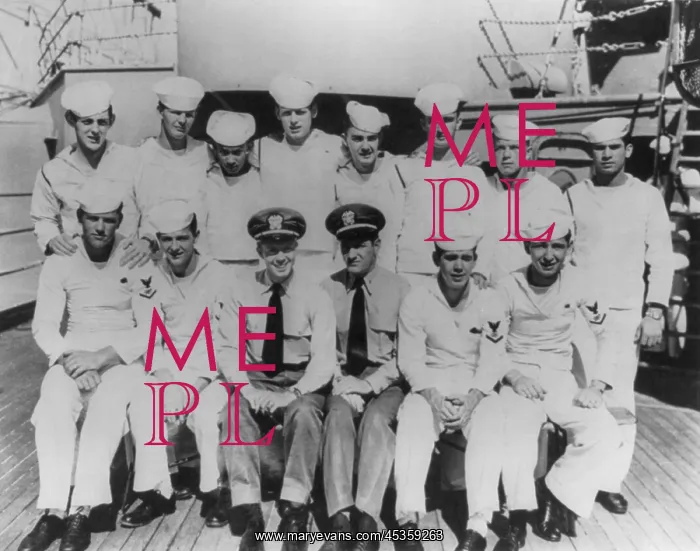 : Jimmy Carter posed with O Division on deck of : Jimmy Carter posed with O Division on deck of