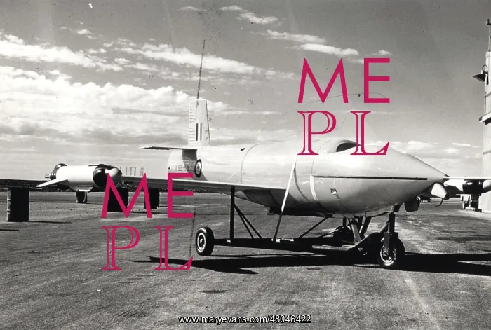 : Jindivik on its launch trolley : Jindivik on its launch trolley