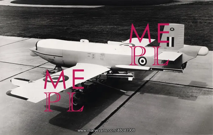 : Jindivik Mk2B A92-210 on its launch trolley : Jindivik Mk2B A92-210 on its launch trolley