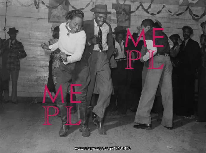 : Jitterbugging in Negro juke joint, Saturday evening, outside : Jitterbugging in Negro juke joint, Saturday evening, outside