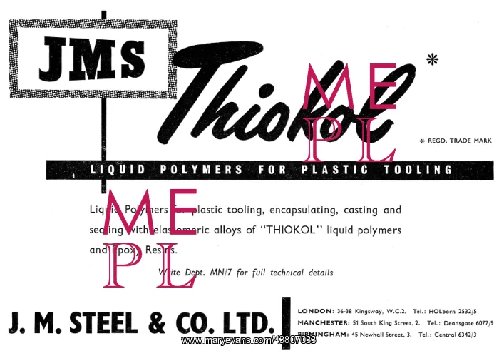 : J.M.Steel - Thiokol Liquid Polymers : J.M.Steel - Thiokol Liquid Polymers