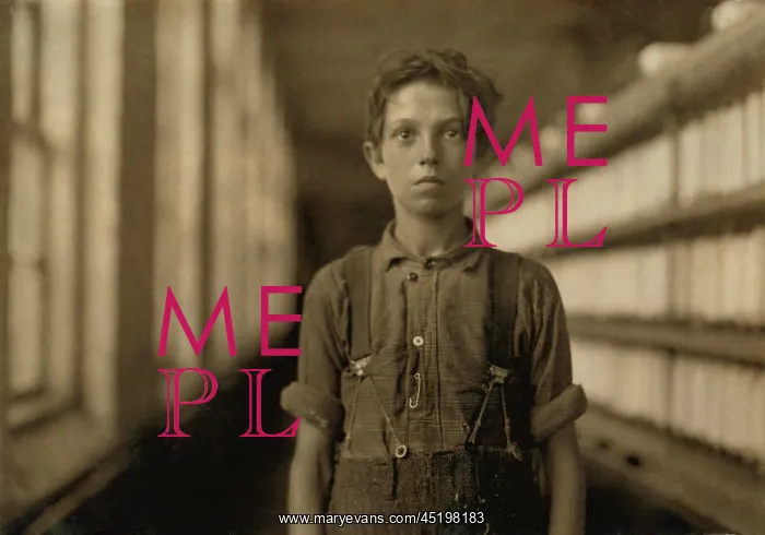 : Jo Bodeon, a child laborer in cotton mill 1909 : Jo Bodeon, a child laborer in cotton mill 1909