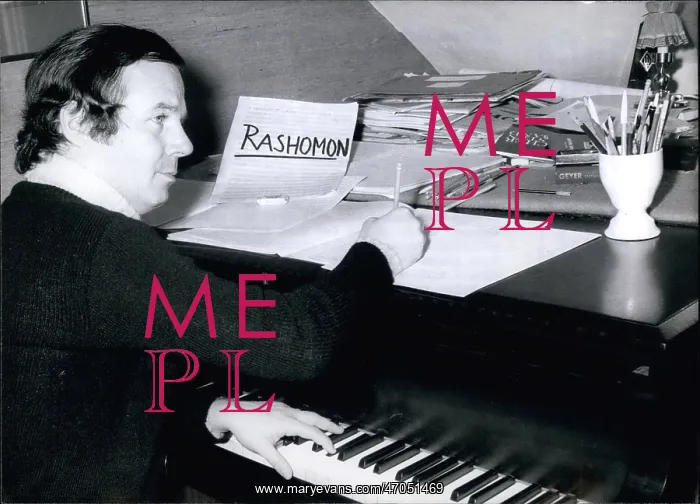 : Joachim Ludwig, German composer, working on Rashomon : Joachim Ludwig, German composer, working on Rashomon