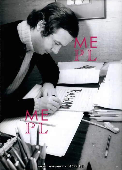 : Joachim Ludwig, German composer, working on Rashomon : Joachim Ludwig, German composer, working on Rashomon