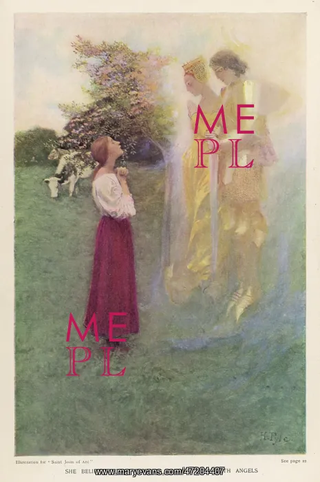 : Joan of Arc with Angels : Joan of Arc with Angels
