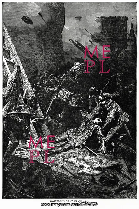 : Joan of Arc - battle - wounded : Joan of Arc - battle - wounded