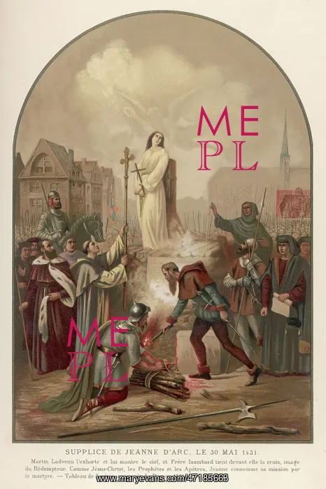 : JOAN OF ARC BURNED : JOAN OF ARC BURNED