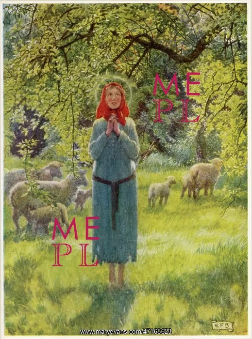 : Joan of Arc (Jeanne D'Arc), minding the sheep : Joan of Arc (Jeanne D'Arc), minding the sheep