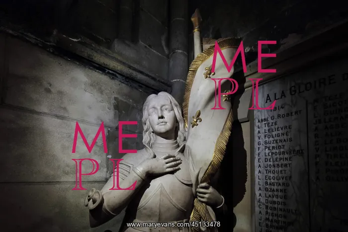 : Joan of Arc statue, Cathedral Saint-Samson, Dol-de-Bretagne : Joan of Arc statue, Cathedral Saint-Samson, Dol-de-Bretagne