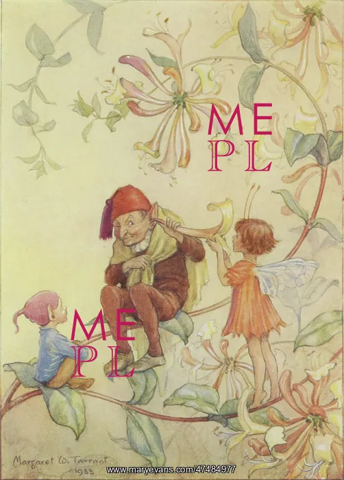 : Joan in Flowerland by Margaret Tarrant : Joan in Flowerland by Margaret Tarrant