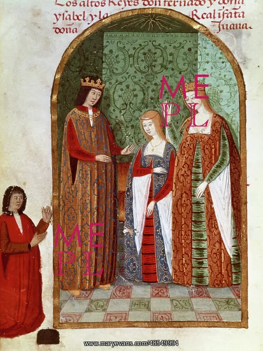 : Joanna of Castile with her parents, Isabella and Ferdinand : Joanna of Castile with her parents, Isabella and Ferdinand