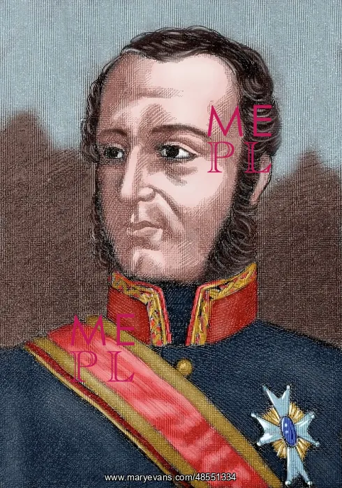 : Joaquin Blake Joyes (1759-1827). Spanish military. Colored e : Joaquin Blake Joyes (1759-1827). Spanish military. Colored e