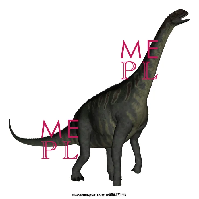 : Jobaria dinosaur on white background : Jobaria dinosaur on white background