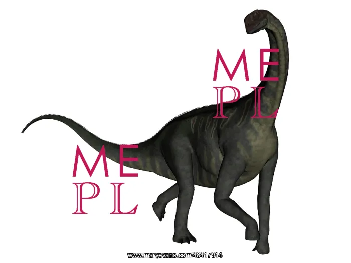 : Jobaria dinosaur on white background : Jobaria dinosaur on white background